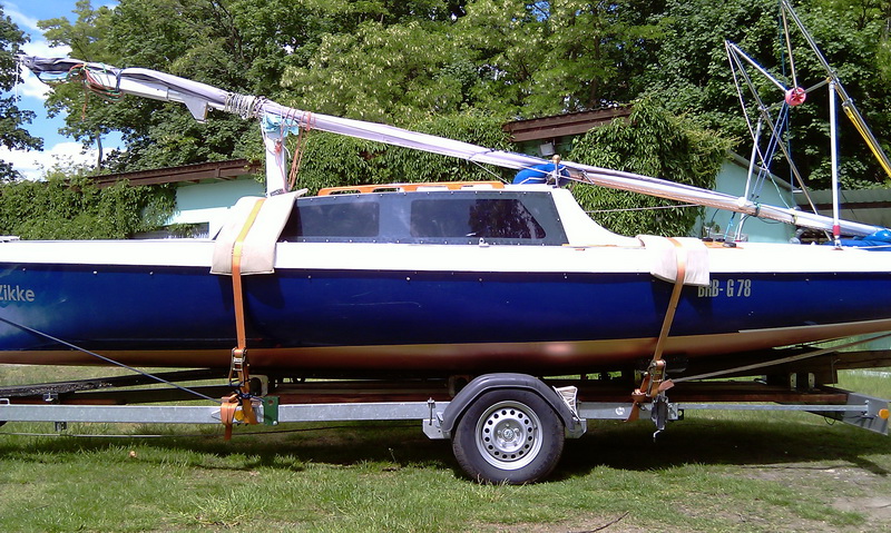 Boot auf dem Hänger